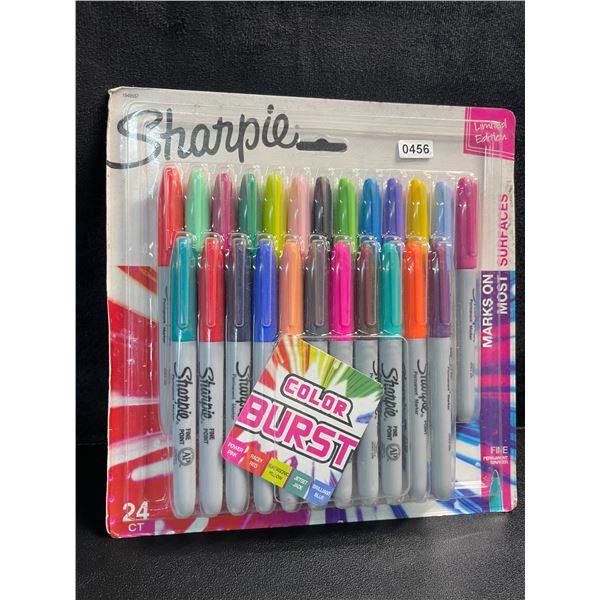 1 Pack of Sharpie Permanent Markers - Color Burst - 24 Colours - New Sealed