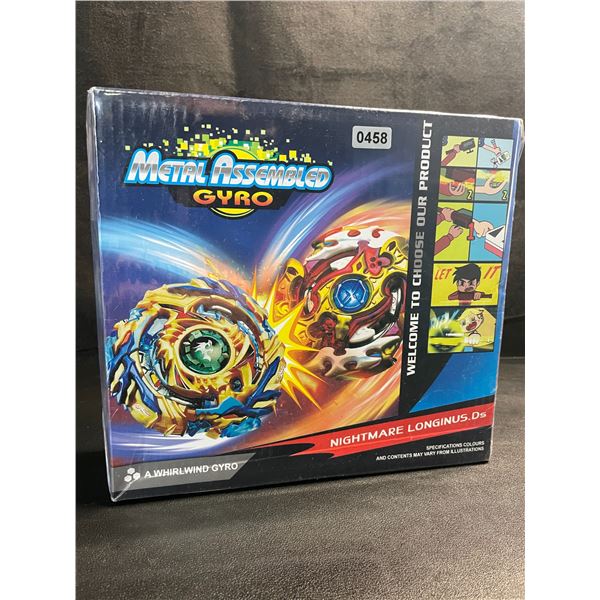 1 Metal Assembled Gyro Bey-Blade Style Toy Set - New