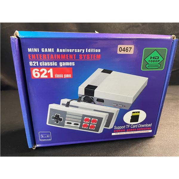 1 Mini-Game Anniversary Entertainment Gaming System - 621 Retro/Classic Games Built-In! - New