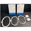 Image 1 : 2 Boxes of iPhone Fast-Charging Cables (Type-C to Lightning); 3 Cords & 2 Wall Blocks Per Box! New