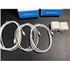 Image 2 : 2 Boxes of iPhone Fast-Charging Cables (Type-C to Lightning); 3 Cords & 2 Wall Blocks Per Box! New