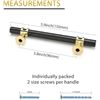 Image 2 : 25-Pack of Homdiy Cabinet Drawer Pulls/Drawer Handles - Black & Gold - Brand New!
