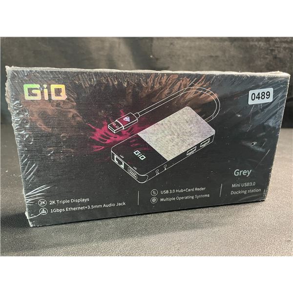 1 GiQ Mini USB 3.0 Docking Station - New Sealed