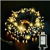 Image 1 : 1 Box of LED Bubble String Lights - 110FT Length - 8 Lighting Modes - New!