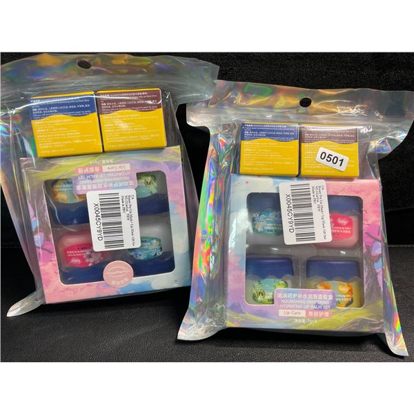 2 Hydrating Lip Balm Gift Sets - New