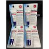 Image 1 : 4 Packs of Aquaphor Immediate Relief Lip Repair - For Severely Dry Lips - 10ml Each - New