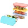 Image 1 : 4 Pack of Airtight Food Storage Containers with Silicone Lids - Brand New
