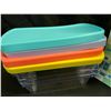 Image 3 : 4 Pack of Airtight Food Storage Containers with Silicone Lids - Brand New