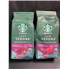 Image 1 : 2 Starbucks Caffe Verona Ground Dark Roast Arabica Coffee - 340G Per Bag - New (BB: AU 14/25)