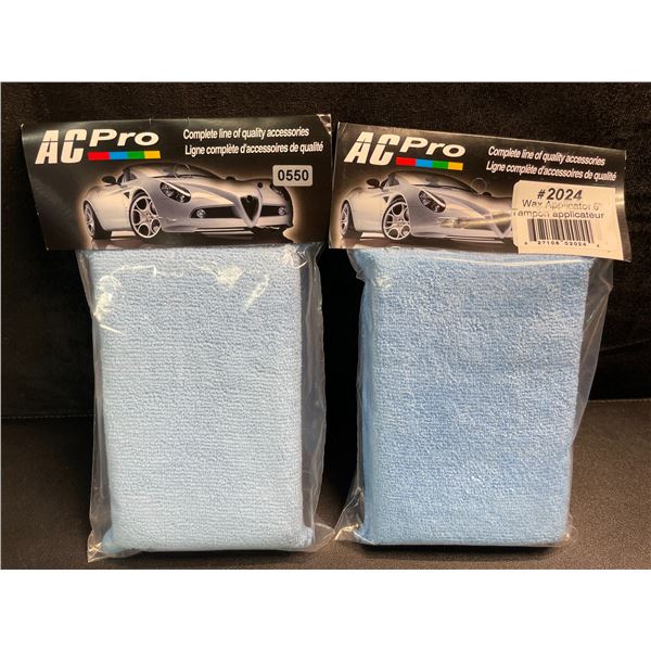 2 Wax Applicator Pads for Auto Detailing - 6" Size - New