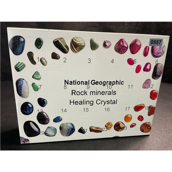 1 National Geographic Rock Minerals/Healing Crystals Advent Calendar - New