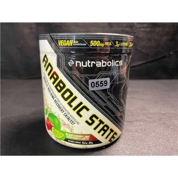 1 Nutrabolics Anabolic State Muscle-Building Recovery Catalyst - Black Cherry Lime - 375G - New