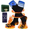 Image 1 : 1 Pair of Heated Electric Socks with Rechargeable Battery Packs; 5 Temp Levels; Size L - NEW!