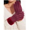 Image 5 : 3 Sets of Rosyline Winter Thermal Touchscreen Fleece-Lined Gloves - Red - New in Box
