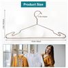 Image 5 : 20-Pack of Lux Rose Gold Heavy-Duty Metal Coat Hangers - Brand New!