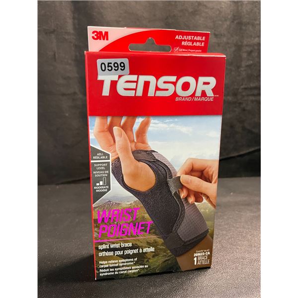 1 3M Tensor Wrist Splint Wrist Brace - Helps Relieve Symptoms of Carpal Tunnel - New