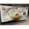 Image 1 : 1 TeaBloom Celebration Glass Teapot with Infuser - New (Damaged Box)