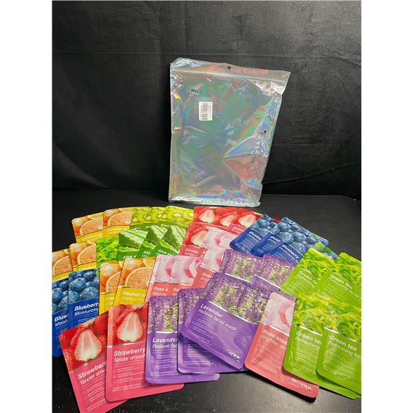 42-Pack of BioAqua Refreshing Botanical Fruit Beauty Facial Masks - Brand New!