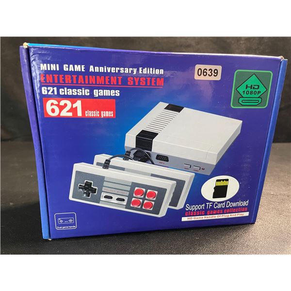 1 Mini-Game Anniversary Entertainment Gaming System - 621 Retro/Classic Games Built-In! - New
