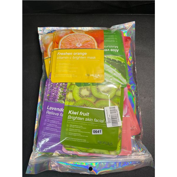 42-Pack of BioAqua Refreshing Botanical Fruit Beauty Facial Masks - Brand New!