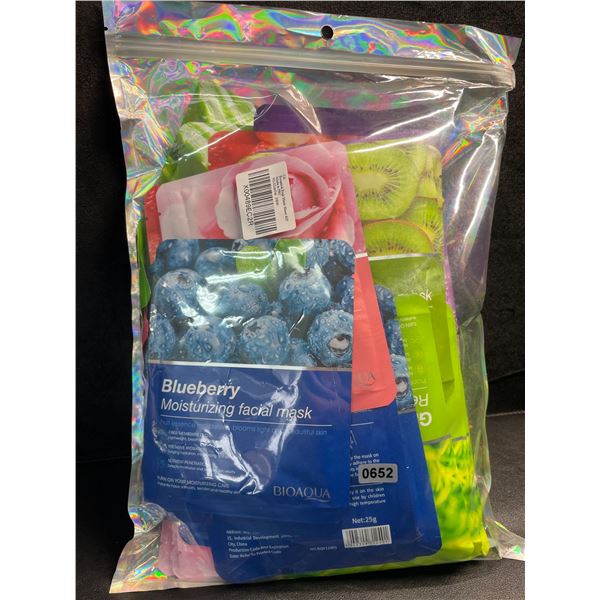 42-Pack of BioAqua Refreshing Botanical Fruit Beauty Facial Masks - Brand New!