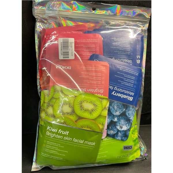 42-Pack of BioAqua Refreshing Botanical Fruit Beauty Facial Masks - Brand New!