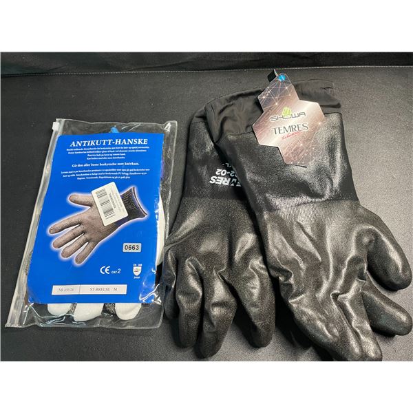 2 Pairs of Assorted Work Gloves - Brand New