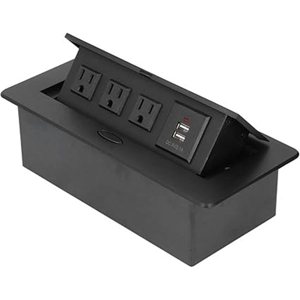 1 Recessed Flush Mount Power Strip w/ USB Ports - Brand New!