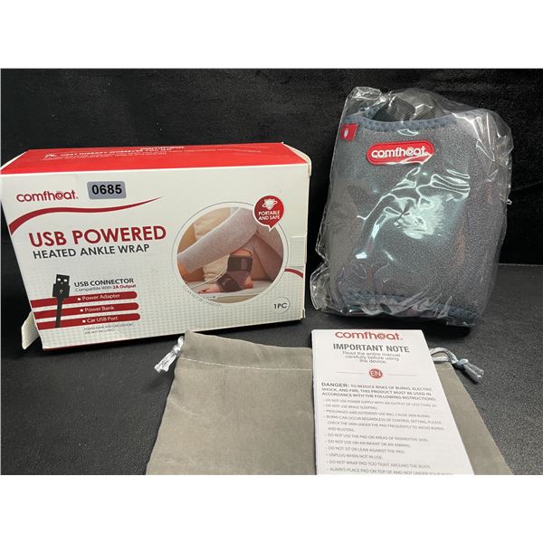 1 Comfiheat USB Powered Heated Ankle Wrap - New