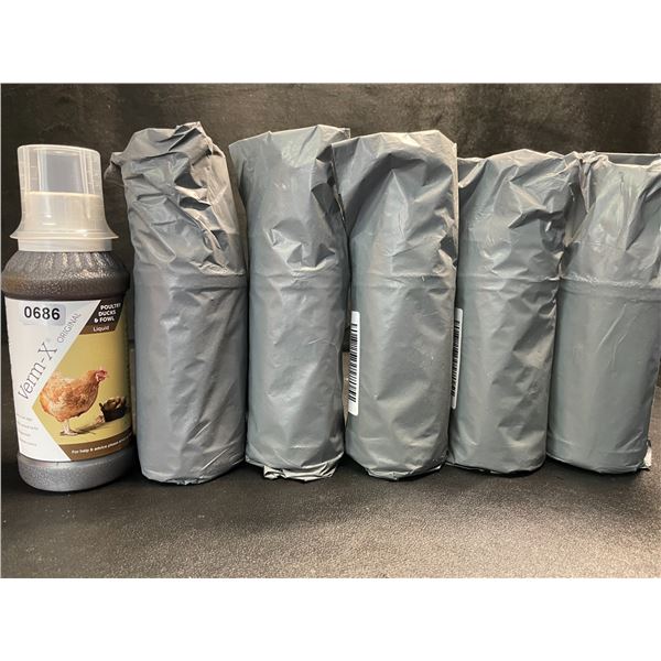 6 Verm-X Original Liquid for Poultry/Ducks/Fowl - New