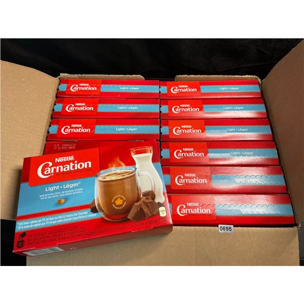 1 Case of Nestle Carnation Light Hot Chocolate - 12 Boxes Included in Case - New