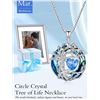 Image 1 : 1 Tree of Life Necklace for Women - 925 Sterling Silver w/ Crystal Birthstone Pendant - Brand New!