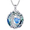 Image 2 : 1 Tree of Life Necklace for Women - 925 Sterling Silver w/ Crystal Birthstone Pendant - Brand New!