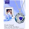 Image 1 : 1 Tree of Life Necklace for Women - 925 Sterling Silver w/ Crystal Birthstone Pendant - Brand New!
