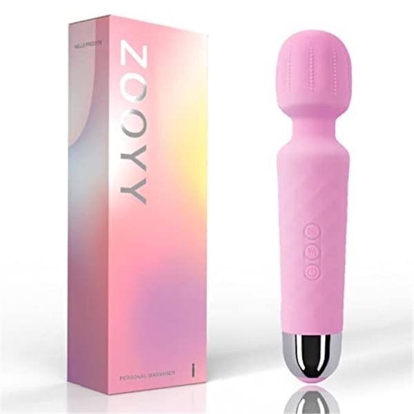 2 Zooyy Personal Massagers Classic Black and Light Pink Studded - Brand New!