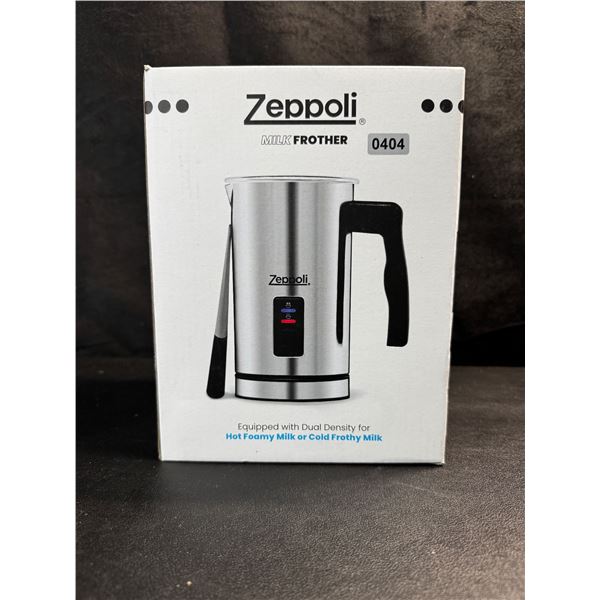 1 Zeppoli Stainless Steel Electric Milk Frother/Warmer - Brand New!