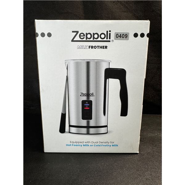 1 Zeppoli Stainless Steel Electric Milk Frother/Warmer - Brand New!