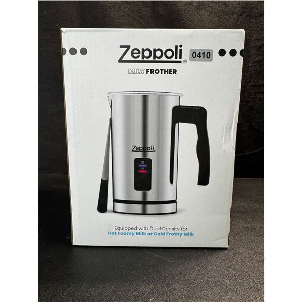 1 Zeppoli Stainless Steel Electric Milk Frother/Warmer - Brand New!