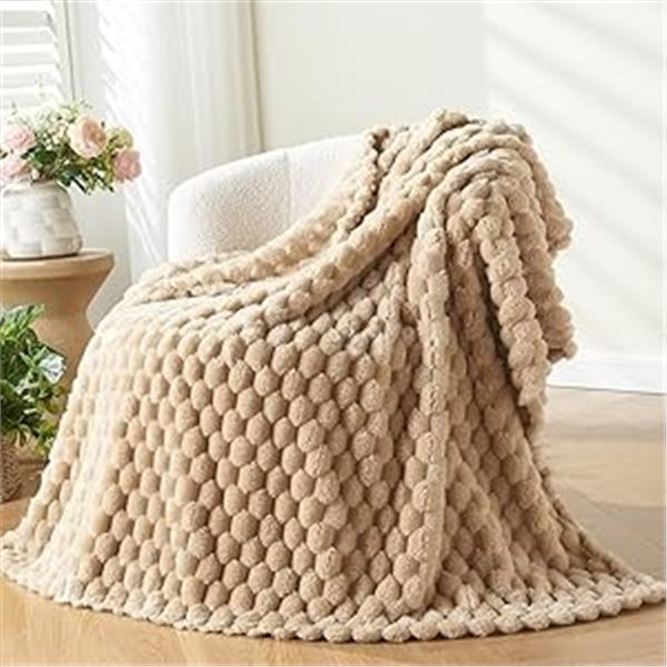 1 Super Soft Plush Fleece Thor Blanket - Brown Clouds - 50 x 60" Size - New Sealed