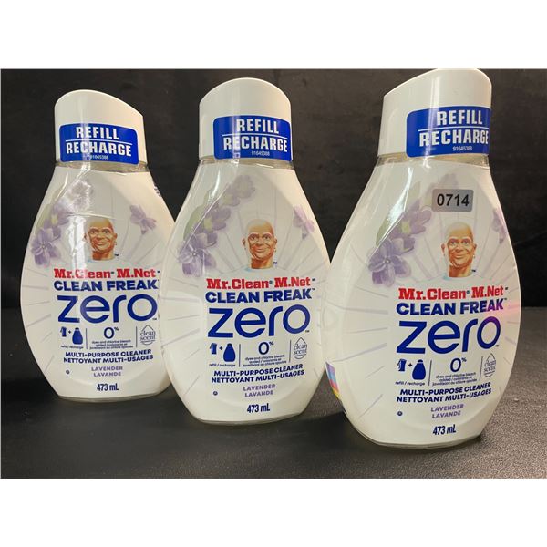 3 Mr.Clean - Clean Freak Zero Multi-Purpose Cleaner Spray Refills - Lavender - 473ml