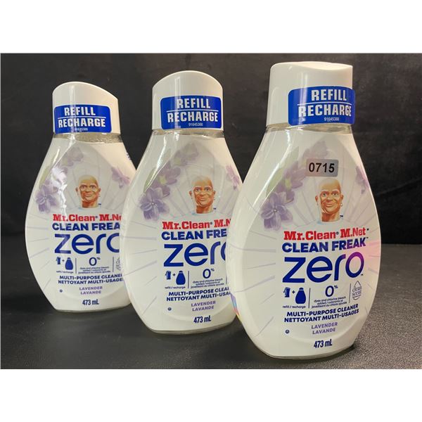 3 Mr.Clean - Clean Freak Zero Multi-Purpose Cleaner Spray Refills - Lavender - 473ml