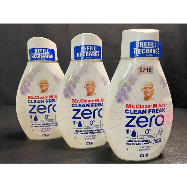 3 Mr.Clean - Clean Freak Zero Multi-Purpose Cleaner Spray Refills - Lavender - 473ml