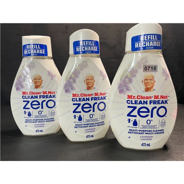 3 Mr.Clean - Clean Freak Zero Multi-Purpose Cleaner Spray Refills - Lavender - 473ml