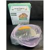 Image 3 : 2PC Silicone Bread Proofing Basket Kit (Includes 9" Round Bread Pan & 10" Oval Pan) - New!