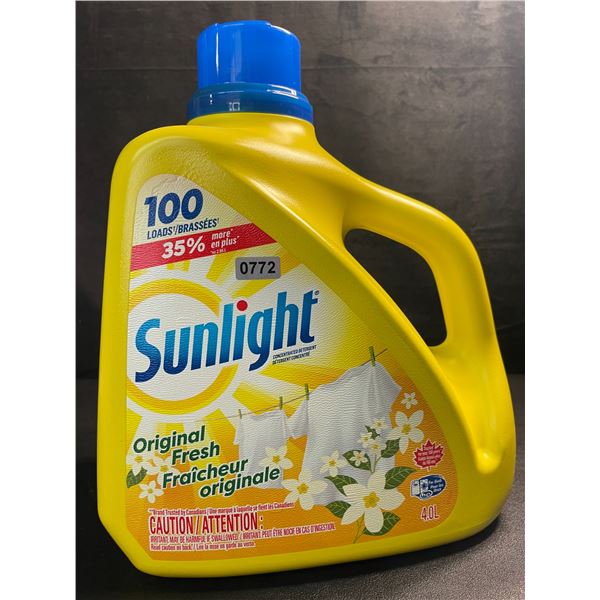 1 Large Jug of Sunlight Original Fresh Liquid Laundry Detergent - 4.0L (100 Loads) - Brand New!
