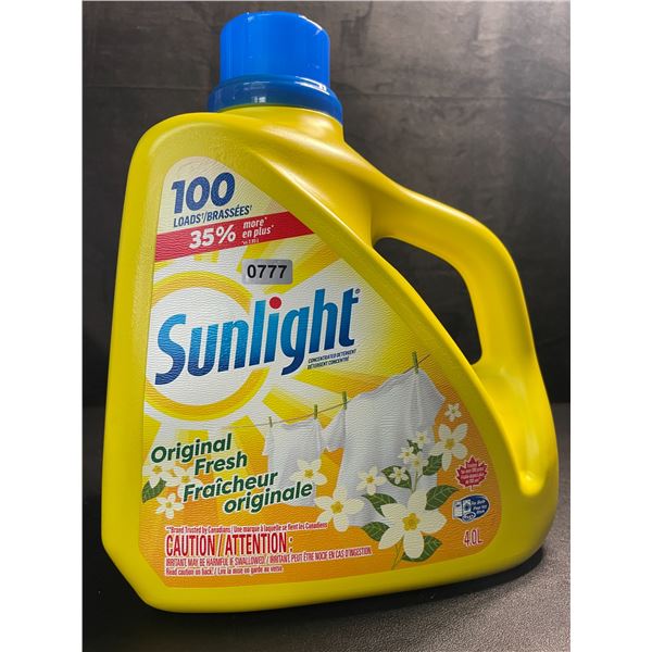 1 Large Jug of Sunlight Original Fresh Liquid Laundry Detergent - 4.0L (100 Loads) - Brand New!