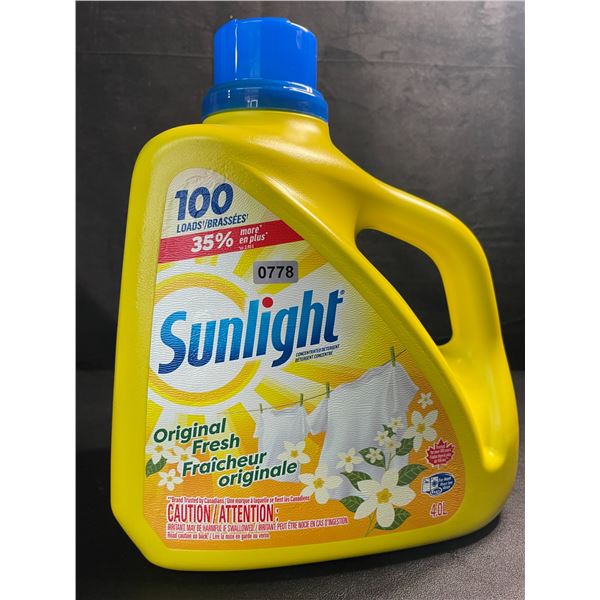 1 Large Jug of Sunlight Original Fresh Liquid Laundry Detergent - 4.0L (100 Loads) - Brand New!