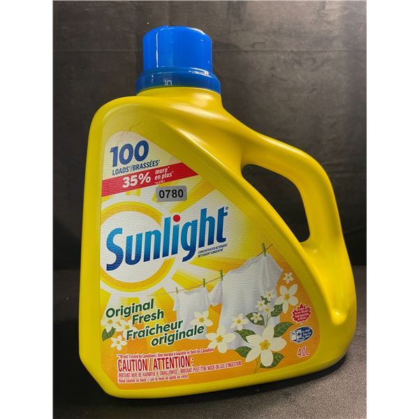 1 Large Jug of Sunlight Original Fresh Liquid Laundry Detergent - 4.0L (100 Loads) - Brand New!