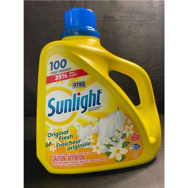 1 Large Jug of Sunlight Original Fresh Liquid Laundry Detergent - 4.0L (100 Loads) - Brand New!