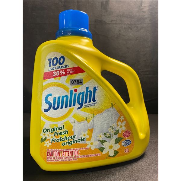 1 Large Jug of Sunlight Original Fresh Liquid Laundry Detergent - 4.0L (100 Loads) - Brand New!
